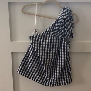 Milly Size M One shoulder with bow top. NWOT
